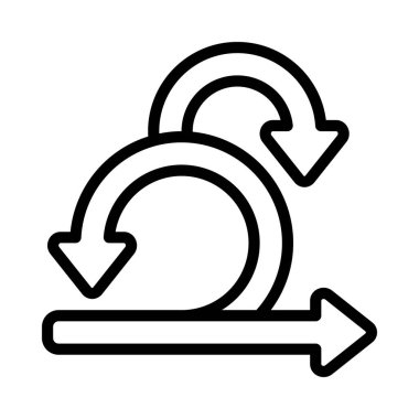 Sprint Geliştirme Sürecinin vektör çizimi Modern simge           