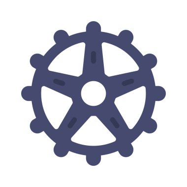 beyaz arkaplanda dişli ağ simgesi izole edildi. vektör illüstrasyonu