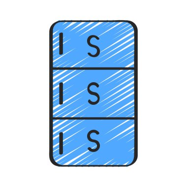 Güvenlik Stoku düz simgesi, vektör illüstrasyonu 