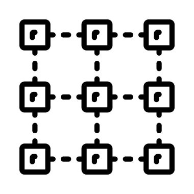 Mimari simgesi basit vektör illüstrasyonu 
