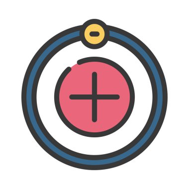 Artı eksi vektör illüstrasyon tasarımı