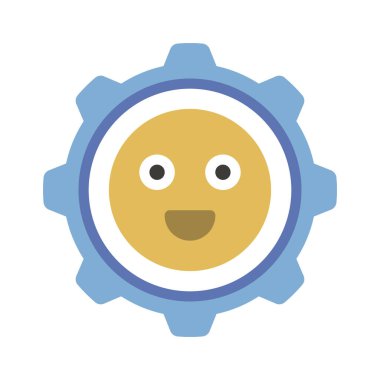 Duygu Yönetimi web simgesi vektör illüstrasyonu