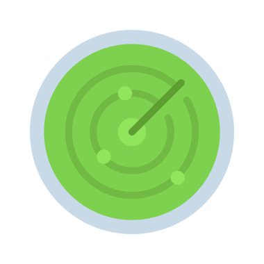 hedef renkli düz simge, vektör illüstrasyonu 