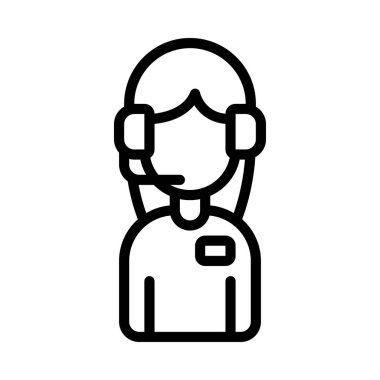  Kadın Simge Yardımcı Vektör Çizim Tasarımı