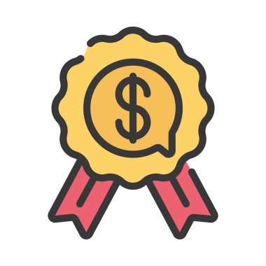 Financial Advice Award icon, vector illustration  