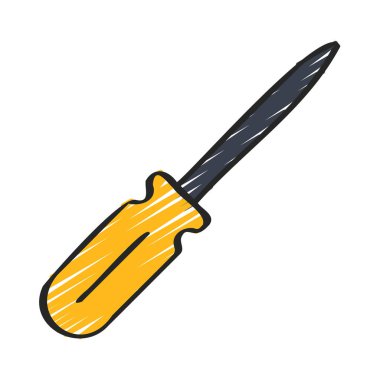 İnce Nokta Keski düz simgesi, vektör illüstrasyonu 