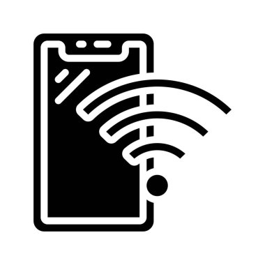 kablosuz kablosuz ağ sembolü vektör simgesi 
