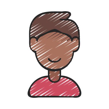 Happy Man web simgesi vektör illüstrasyonu