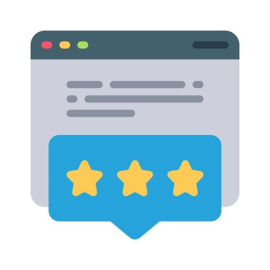 Çevrimiçi Geribildirim simgesi vektör çizimi 