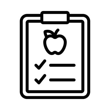 Checklist icon, vector illustration simple design