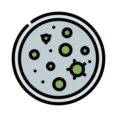 Petri Çanağı web simgesi vektör illüstrasyonu