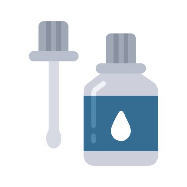 Yapıştırıcı düz simgesi, vektör illüstrasyonu 