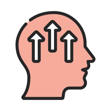 Zihinsel Geliştirmeler simge vektör illüstrasyon tasarımı