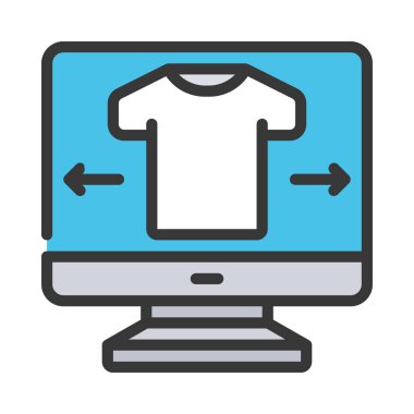 Çevrimiçi Boyut Kılavuzu vektör çizimi tasarımı