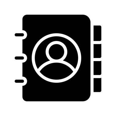 Rehber kitap simgesini, vektör çizim