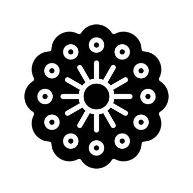 Şekerleme düz simgesi, vektör illüstrasyonu 