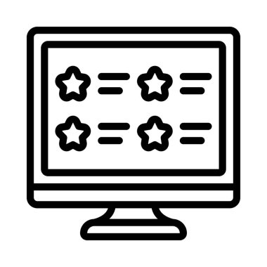 Web sitesi Web simgesi vektör illüstrasyonunu gözden geçirir