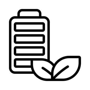 Battery icon, vector illustration simple design