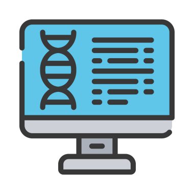 DNA Denetleyici simgesi vektör çizimi tasarımı