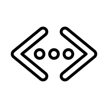 Sağ ve Sol Oklar simgesi beyaz arkaplanda izole edildi. vektör.