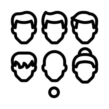 Avatar Oluşturma simgesi vektör illüstrasyon tasarımı