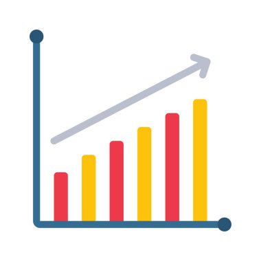 İş büyümesi çizelgesi ana hatları vektörü. İş büyümesi. veri analizi