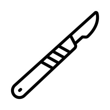 Neşter ağ simgesi vektör çizimi