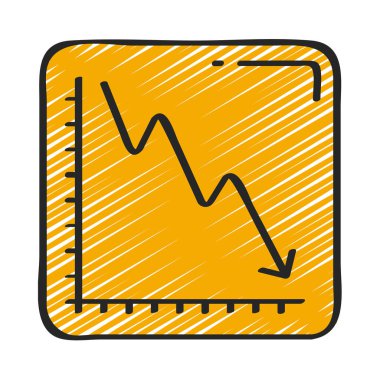 business Burn Grafik simgesi, vektör illüstrasyonu