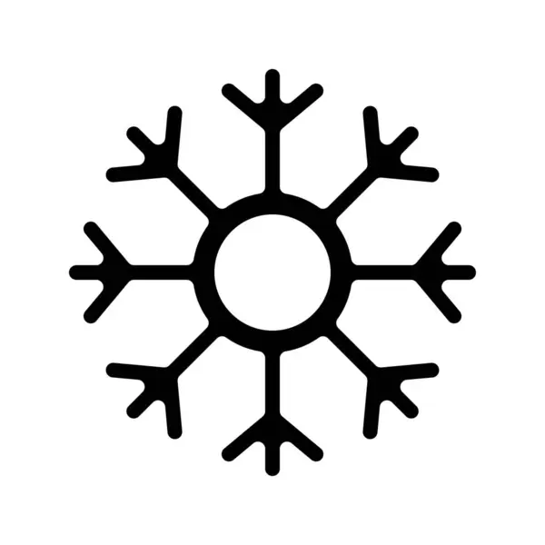 Copo Nieve Icono Vector Ilustración Fondo — Vector de stock
