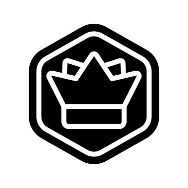 Premium Token düz simgesi, vektör illüstrasyonu 