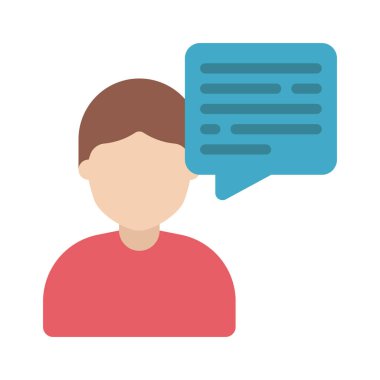 Danışman Man web simgesi vektör illüstrasyonu