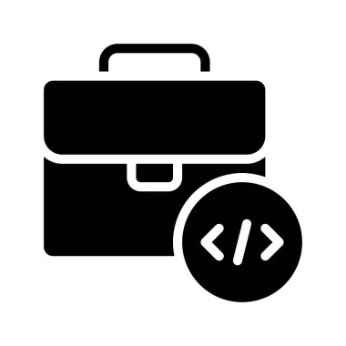 Programcı Görev simgesi vektör illüstrasyon tasarımı