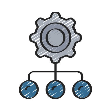 Hiyerarşi Yönetimi web vektör simgesi 