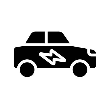 araba simgesi, vektör illüstrasyonu basit tasarım 