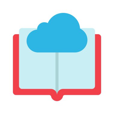 Bulut Makinesi Öğrenme Simgesi, Vektör İllüstrasyonu