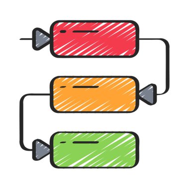 Bağımlılıklar web simgesi vektör illüstrasyonu