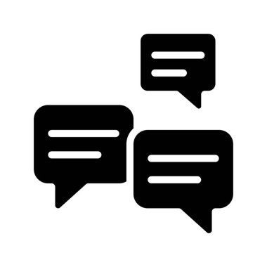 Üç İleti Web simgesi vektör illüstrasyonu