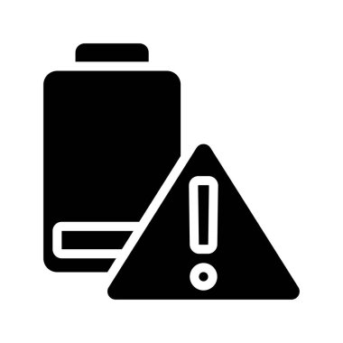 Düşük Batarya Ağ ikonu vektör çizimi