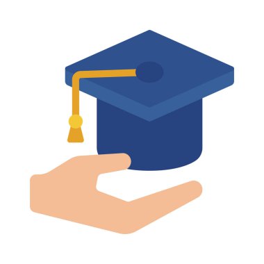 Eğitim web simgesi, vektör illüstrasyonu                 