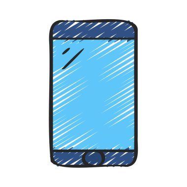 akıllı telefon vektör simgesi, illüstrasyon 