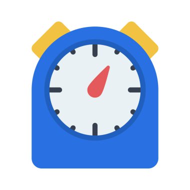 Düğme Zamanlayıcısı web simgesi, vektör illüstrasyonu.              