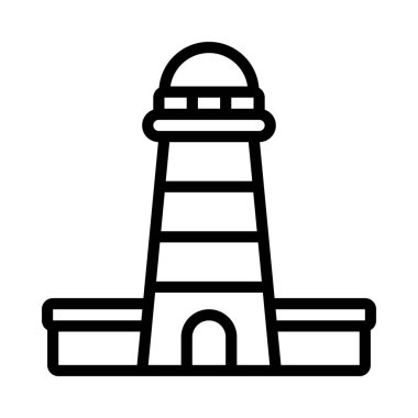 deniz feneri vektör simgesi, illüstrasyon 