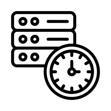 sunucu web simgesi vektör illüstrasyonu