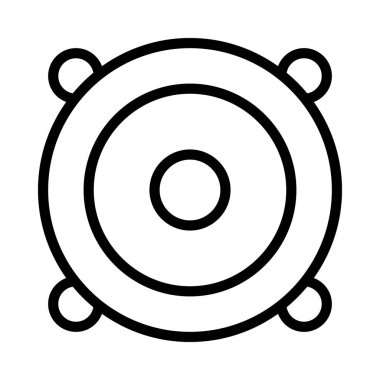 Hoparlör izole edilmiş ikon vektör illüstrasyon tasarımı