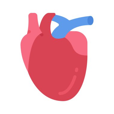 İnsan kalbi organı izole edilmiş vektör tasarımı