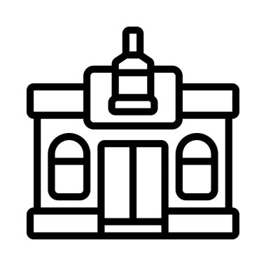 çubuk düz simgesi, vektör illüstrasyonu 