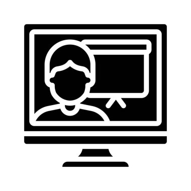 Çevrimiçi Öğretim Ağı vektör illüstrasyonu