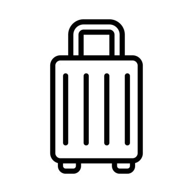 Bavul web simgesi, vektör çizim        