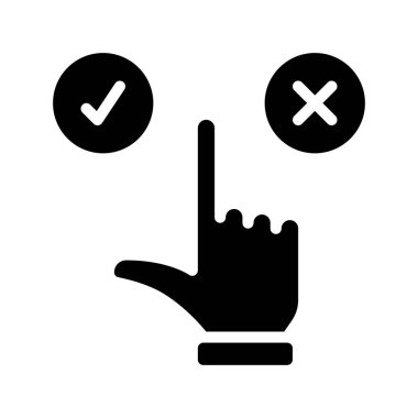 Seçim simgesi vektör illüstrasyon tasarımı yap