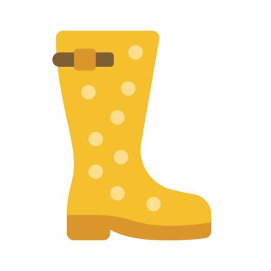 Wellington Boot Web simgesi vektör illüstrasyonu